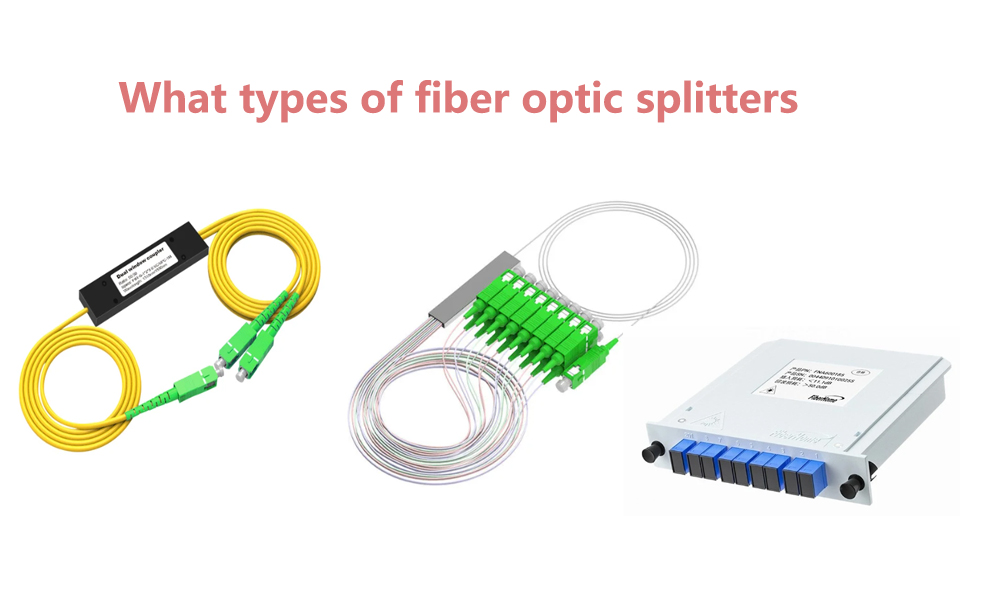 What types of fiber optic splitters